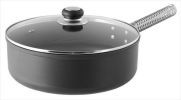 LloydPans Kitchenware USA Made Hard Anodized 6 Quart Sauce Pan Set