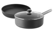 LloydPans Kitchenware USA Made Hard Anodized 6 Quart Sauce Pan Set