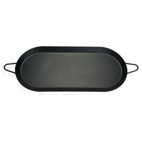 18-Inch Carbon Steel Non-Stick Double Burner Comal Griddle