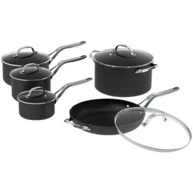 THE ROCK(TM) by Starfrit(R) 10-Piece Cookware Set with Stainless Steel Handles