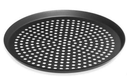 LloydPans Kitchenware 12 inch Perforated Pizza Pan