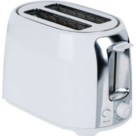 Brentwood Appliances TS-292W 2-Slice Cool-Touch Toaster with Extra-Wide Slots (White and Stainless Steel)(D0102HHTP5U)