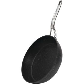 THE ROCK by Starfrit 060313-004-0000 THE ROCK by Starfrit Fry Pan with Stainless Steel Handle (12")(D0102HHUT67)