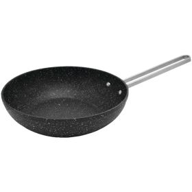 THE ROCK by Starfrit 030279-006-0000 THE ROCK by Starfrit 7.08" Personal Wok Pan with Stainless Steel Wire Handle(D0102HHUTCA)