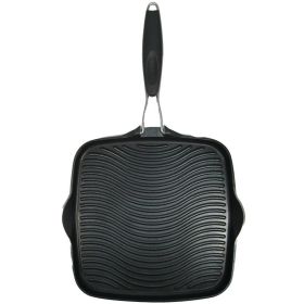 Starfrit 30036-006-SPEC 10" x 10" Grill Pan with Foldable Handle(D0102HHUTDG)