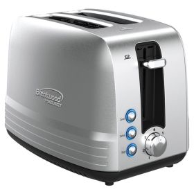 Brentwood Appliances TS-227S 850-Watt Extra-Wide Slot 2-Slice Stainless Steel Toaster(D0102HPDLT7)