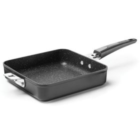 THE ROCK by Starfrit 034713-004-0000 THE ROCK by Starfrit 9-Inch Fry Pan/Square Dish with T-Lock Detachable Handle(D0102HPZHGW)