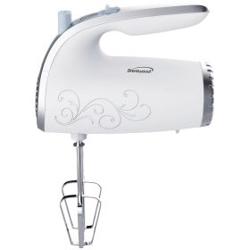 Brentwood Appliances HM-48W Lightweight 5-Speed Electric Hand Mixer (White)(D0102HXPRKA)