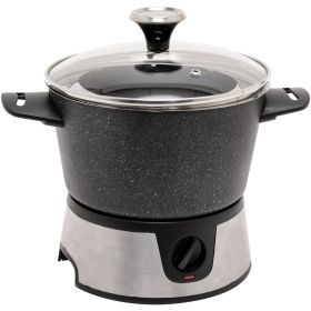 THE ROCK by Starfrit 024704-002-0000 THE ROCK by Starfrit 3.2-Quart Electric Fondue Set(D0102HXQ9FG)