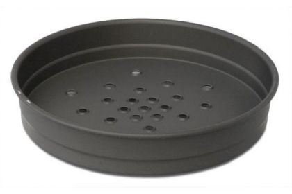 LloydPans Kitchenware USA Made Hard-Anodized 12 Inch Perforated Deep Dish Pizza Pan