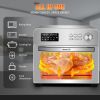 Air Fryer Toaster Oven, 24Quart LCD Countertop Convection Airfryer with Rotisserie and Dehydrator, Oil-Free,  RT(D0102HP6FG7)