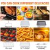 Air Fryer Toaster Oven, 24Quart LCD Countertop Convection Airfryer with Rotisserie and Dehydrator, Oil-Free,  RT(D0102HP6FG7)