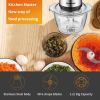 Homeleader Electric Food Chopper, 5-Cup Food Processor, 1.2L Glass Bowl Grinder Stainless Steel Motor Unit and 4 Sharp Blades(D0102HP6S2G)