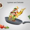 9.5 Inch Nonstick Frying Pan, Round Skillet with Induction Cooktop Bottom, Flat pan for Home Kitchen or Restaurant(D0102HPDQ9A)