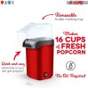 Popcorn Machine Hot Air Electric Popper Kernel Corn Maker Bpa Free No Oil 5 Core POP(D0102HHDF7T)
