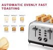 4-slice stainless steel toaster(D0102HPDSB7)