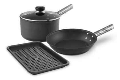 LloydPans Kitchenware 4-Piece Earth Day Cookware Set, USA Made, Non-Toxic PTFE-Free