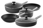 LloydPans Kitchenware Hard Anodized USA Made 8 Piece Cookware Set