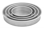 LloydPans Kitchenware 6,8,10 and 12 inch, 2 inch deep Round Cake Pan Set