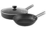 LloydPans Kitchenware Saute-Fry Pan and Steamer Set 12 Inch