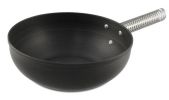 LloydPans Kitchenware USA Made Hard Anodized 12 Inch 3.6 Quart Stir Fry Wok and Steamer Set