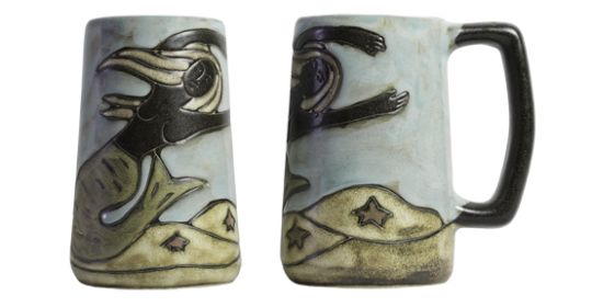 Steins 16 oz Hand Etched, Glazed and Finished (Style: Mermaids)