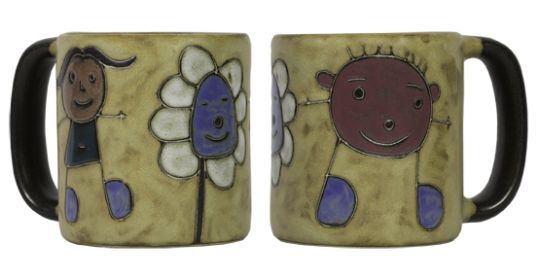 Mara Mugs 16 oz Hand Etched Glazed and Finished (Style: From the Grandkids)